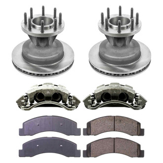 Callahan Brake Parts® - Plain Front Brake Kit with Calipers