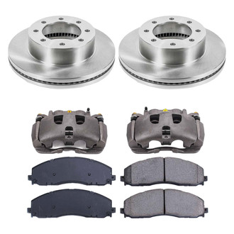 Callahan Brake Parts® - Plain Front Brake Kit with Calipers