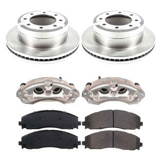 Callahan Brake Parts® - Plain Rear Brake Kit with Calipers