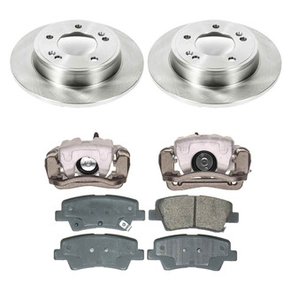 Callahan Brake Parts® - Plain Rear Brake Kit with Calipers