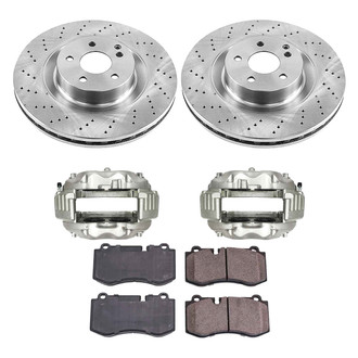 Callahan Brake Parts® - Plain Front Brake Kit with Calipers