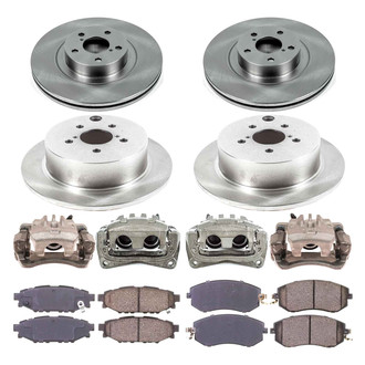 Callahan Brake Parts® - Plain Brake Kit with Calipers