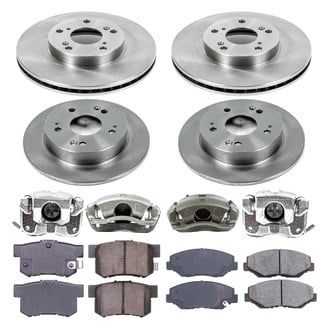 Callahan Brake Parts® - Plain Brake Kit with Calipers