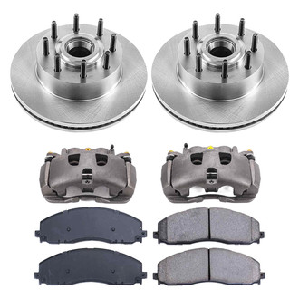 Callahan Brake Parts® - Plain Front Brake Kit with Calipers