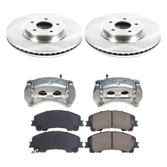 Callahan Brake Parts® - Plain Front Brake Kit with Calipers