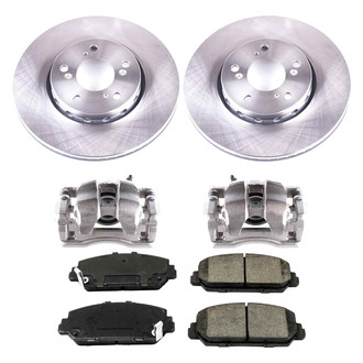 Callahan Brake Parts® - Plain Brake Kit with Calipers
