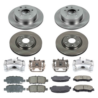 Callahan Brake Parts® - Plain Brake Kit with Calipers