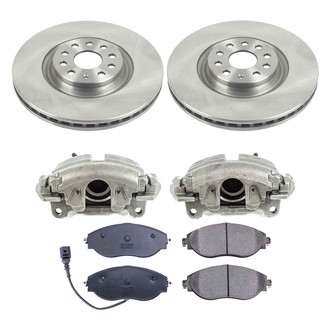 Callahan Brake Parts® - Plain Brake Kit with Calipers