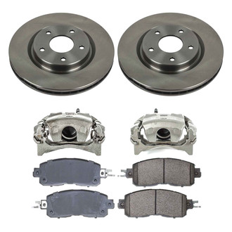 Callahan Brake Parts® - Plain Front Brake Kit with Calipers