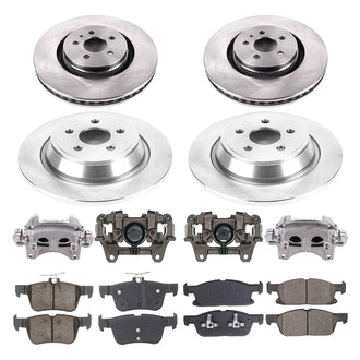 Callahan Brake Parts® - Plain Brake Kit with Calipers