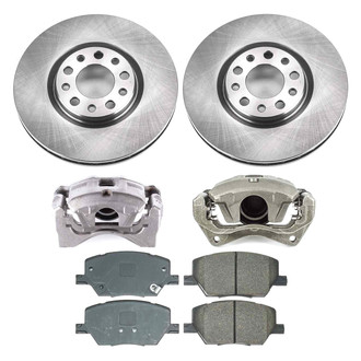 Callahan Brake Parts® - Plain Brake Kit with Calipers