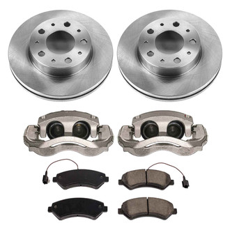 Callahan Brake Parts® - Plain Brake Kit with Calipers