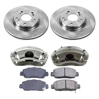 Callahan Brake Parts® - Plain Front Brake Kit with Calipers