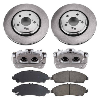 Callahan Brake Parts® - Plain Brake Kit with Calipers
