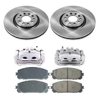 Callahan Brake Parts® - Plain Brake Kit with Calipers