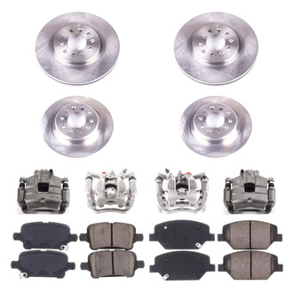 Callahan Brake Parts® - Plain Brake Kit with Calipers