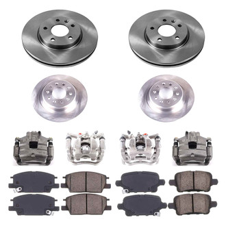Callahan Brake Parts® - Plain Brake Kit with Calipers