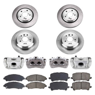Callahan Brake Parts® - Plain Brake Kit with Calipers