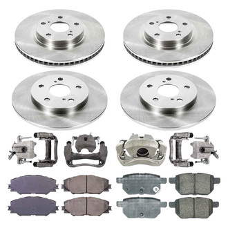 Callahan Brake Parts® - Plain Brake Kit with Calipers