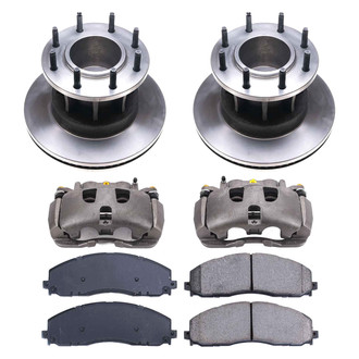 Callahan Brake Parts® - Plain Front Brake Kit with Calipers