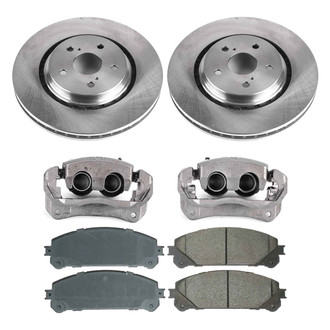Callahan Brake Parts® - Plain Front Brake Kit with Calipers