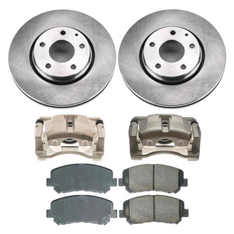 Callahan Brake Parts® - Plain Brake Kit with Calipers