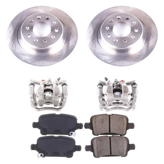Callahan Brake Parts® - Plain Rear Brake Kit with Calipers