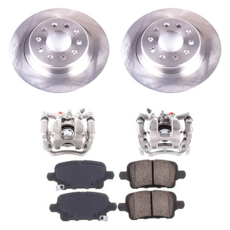 Callahan Brake Parts® - Plain Rear Brake Kit with Calipers
