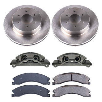 Callahan Brake Parts® - Plain Front Brake Kit with Calipers