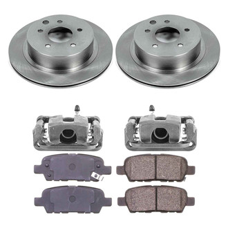 Callahan Brake Parts® - Plain Rear Brake Kit with Calipers