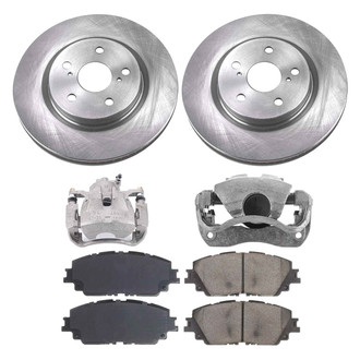 Callahan Brake Parts® - Plain Brake Kit with Calipers