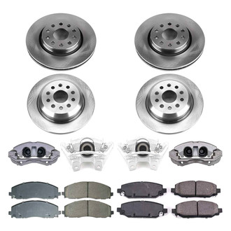 Callahan Brake Parts® - Plain Brake Kit with Calipers