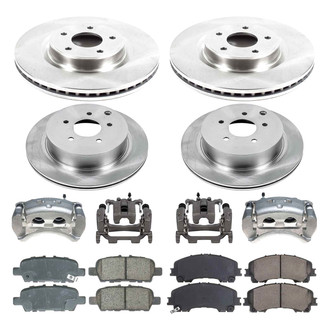 Callahan Brake Parts® - Plain Brake Kit with Calipers