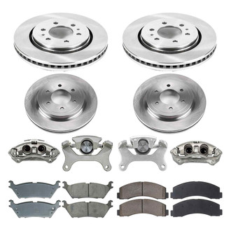 Callahan Brake Parts® - Plain Brake Kit with Calipers
