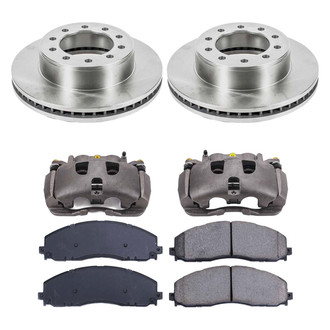 Callahan Brake Parts® - Plain Front Brake Kit with Calipers