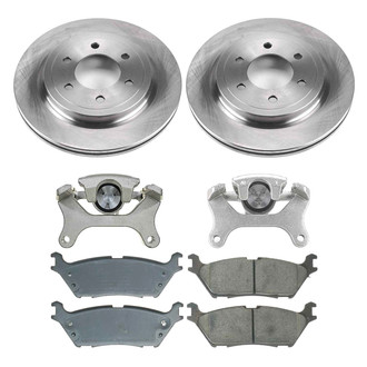 Callahan Brake Parts® - Plain Rear Brake Kit with Calipers
