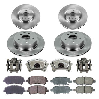 Callahan Brake Parts® - Plain Brake Kit with Calipers