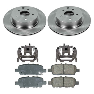 Callahan Brake Parts® - Plain Rear Brake Kit with Calipers
