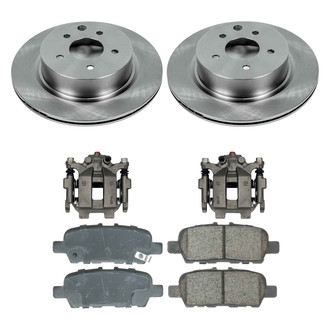 Callahan Brake Parts® - Plain Rear Brake Kit with Calipers