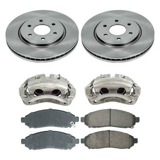 Callahan Brake Parts® - Plain Front Brake Kit with Calipers