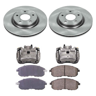 Callahan Brake Parts® - Plain Front Brake Kit with Calipers