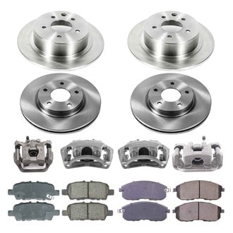 Callahan Brake Parts® - Plain Brake Kit with Calipers