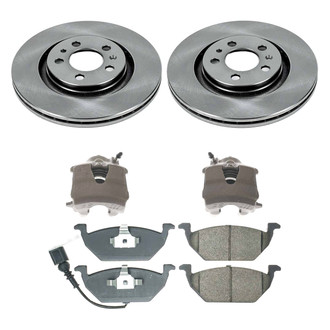 Callahan Brake Parts® - Plain Front Brake Kit with Calipers