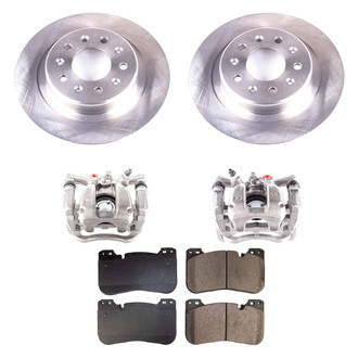 Callahan Brake Parts® - Plain Rear Brake Kit with Calipers