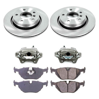 Callahan Brake Parts® - Plain Rear Brake Kit with Calipers