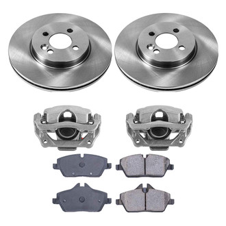 Callahan Brake Parts® - Plain Front Brake Kit with Calipers