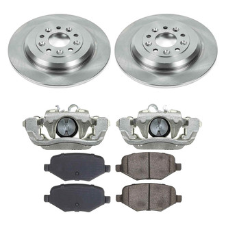 Callahan Brake Parts® - Plain Rear Brake Kit with Calipers