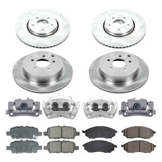 Callahan Brake Parts® - Plain Brake Kit with Calipers