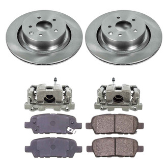 Callahan Brake Parts® - Plain Rear Brake Kit with Calipers