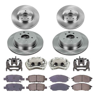Callahan Brake Parts® - Plain Brake Kit with Calipers